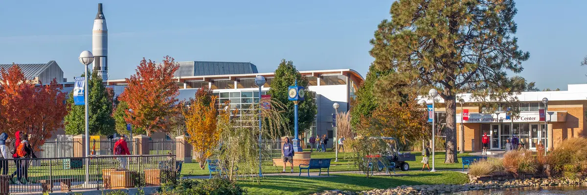 Hutchinson Community College campus in fall, Kansas