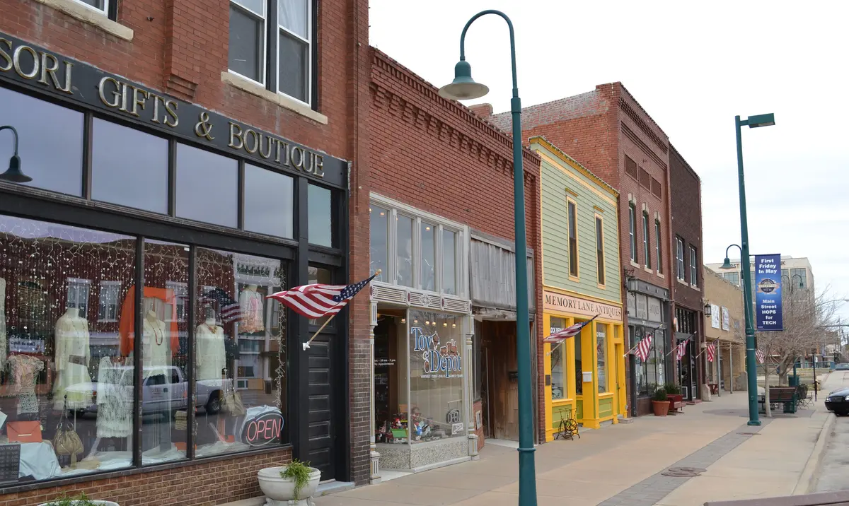 Downtown Hutchinson, Kansas near Reno County Storage